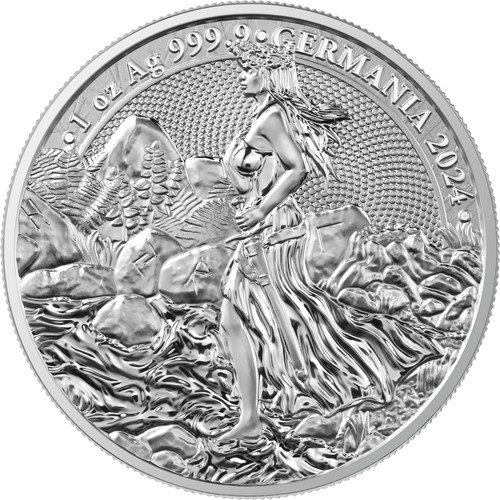 Unze 999 silber germania - 1,