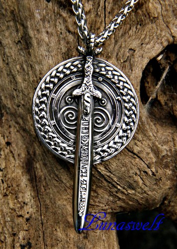 Amulett runenschwert auf - amulett,